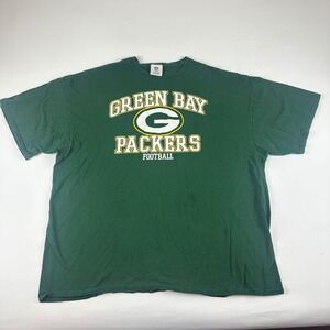 Green Bay Packers Football T Shirt Mens‎ 3XL NFL Team Apparel Green G